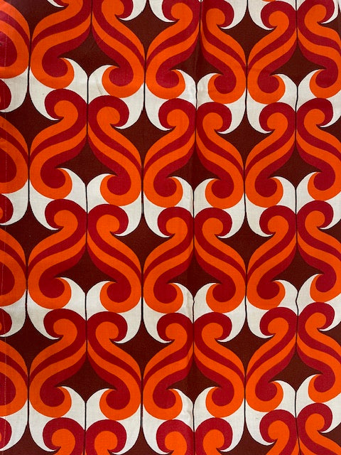 Vintage Curtain/ Fabric  #F512  FREE AUS POSTAGE