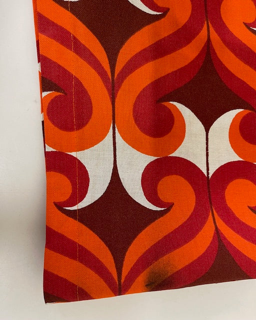Vintage Curtain/ Fabric  #F512  FREE AUS POSTAGE