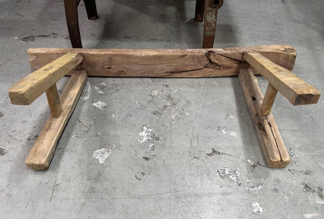 Vintage Hungarian Milking Bench Seat  #7090