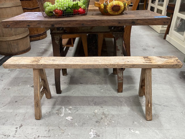 Vintage Hungarian Milking Bench Seat  #7091