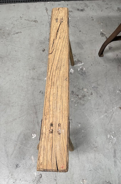 Vintage Hungarian Milking Bench Seat  #7092