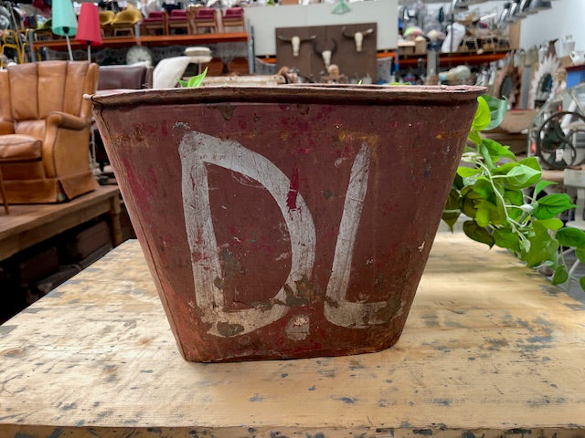 Rustic   Metal Bucket    #7095