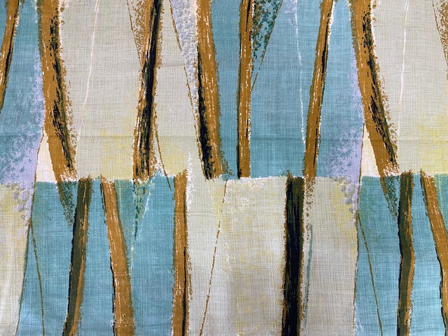 1950s  Curtain/ Fabric  #F535  FREE AUS POSTAGE