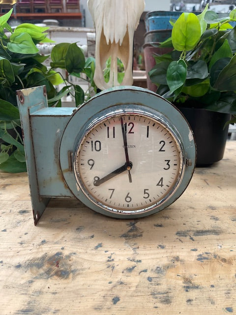 Vintage Citizen Marinetime Double sided Wall  Clock #7105