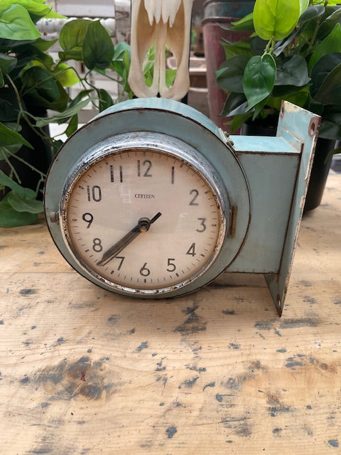 Vintage Citizen Marinetime Double sided Wall  Clock #7105