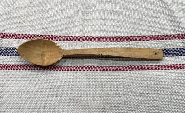 Vintage  European Handcarved  Wooden Spoon #7114