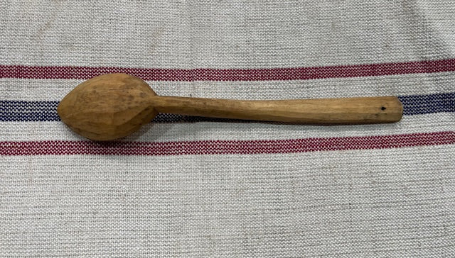 Vintage  European Handcarved  Wooden Spoon #7114