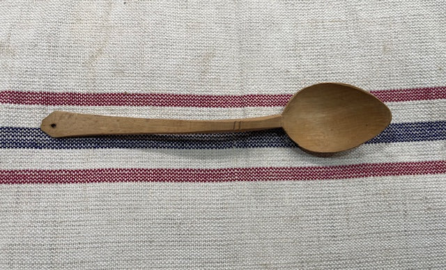 Vintage  European Handcarved  Wooden Spoon #7115