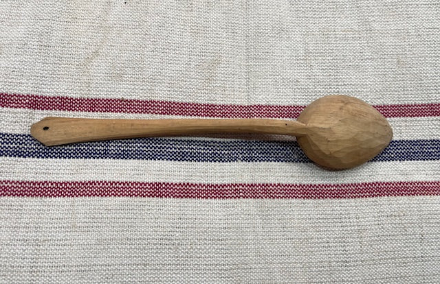 Vintage  European Handcarved  Wooden Spoon #7115
