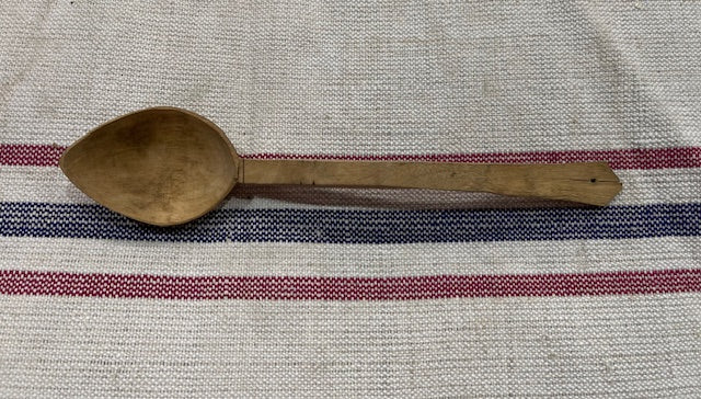 Vintage  European Handcarved  Wooden Spoon #7116