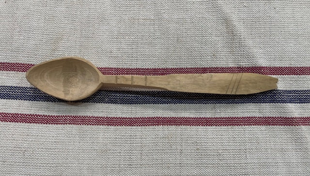 Vintage  European Handcarved  Wooden Spoon #7117