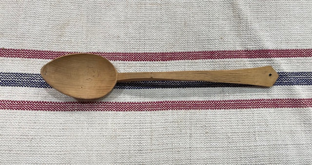 Vintage  European Handcarved  Wooden Spoon #7118