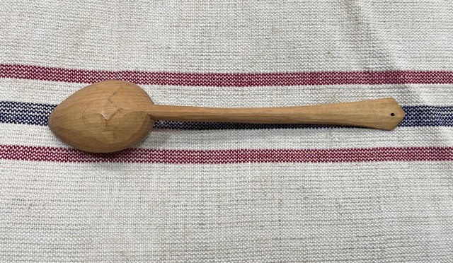 Vintage  European Handcarved  Wooden Spoon #7118