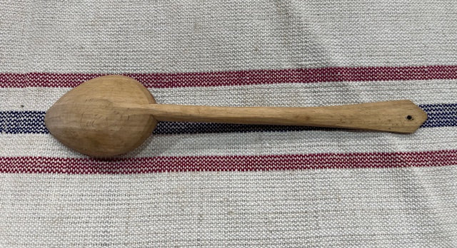 Vintage  European Handcarved  Wooden Spoon #7119