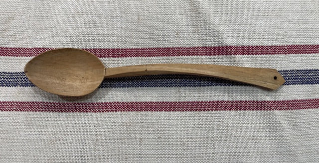 Vintage  European Handcarved  Wooden Spoon #7120