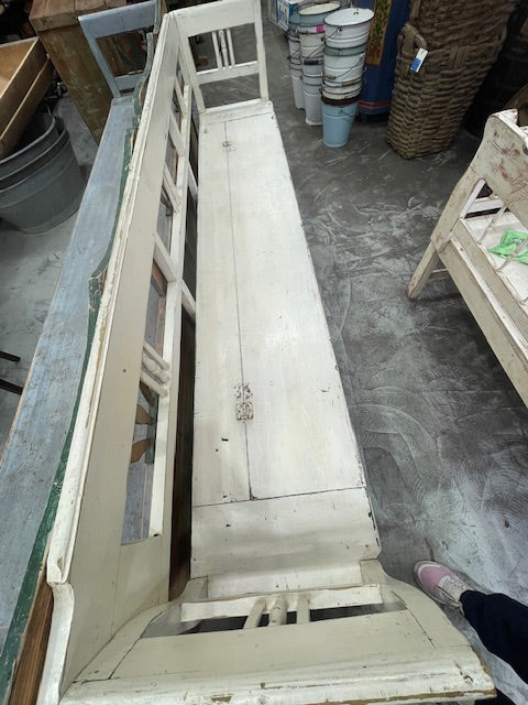 Vintage  Hungarian Box Bench Seat  #7124