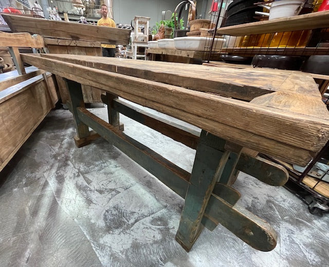 Rustic European  Woodworking  Workbench #7125