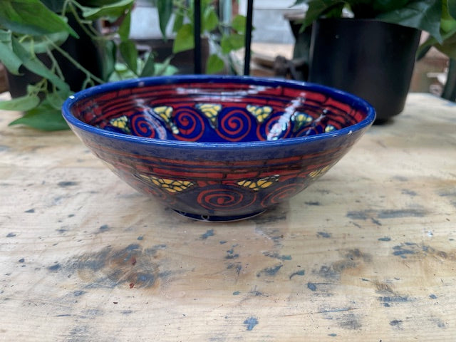 Vintage Hungarian   Glazed Ceramic Bowl  #7128