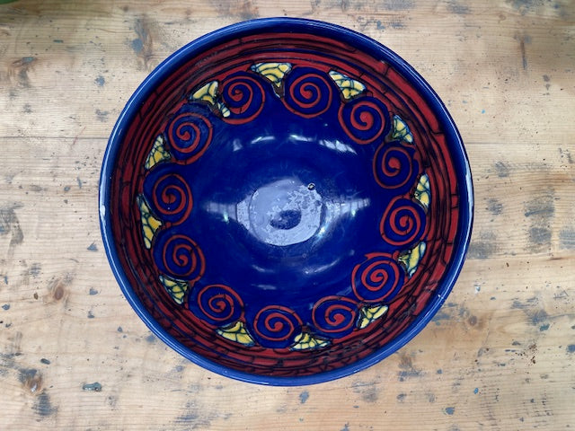 Vintage Hungarian   Glazed Ceramic Bowl  #7128