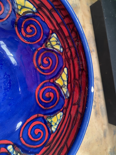 Vintage Hungarian   Glazed Ceramic Bowl  #7128