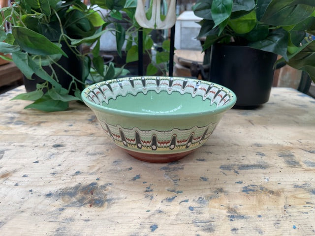Vintage Hungarian   Glazed Ceramic Bowl  #7129