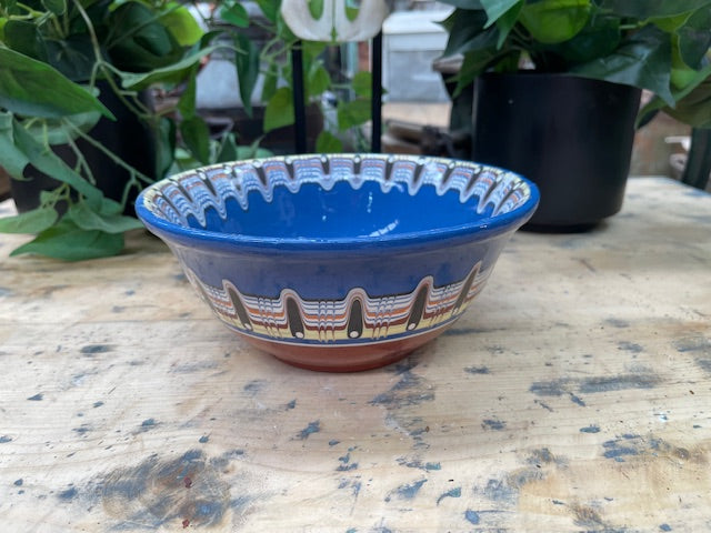 Vintage Hungarian   Glazed Ceramic Bowl  #7130