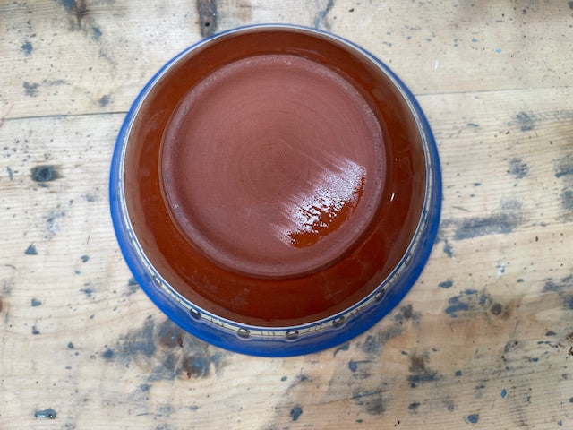 Vintage Hungarian   Glazed Ceramic Bowl  #7130