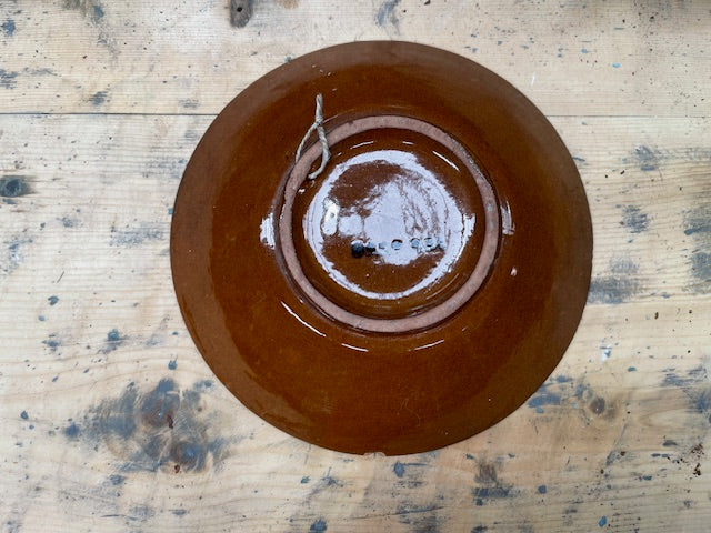 Vintage Hungarian   Glazed Ceramic Bowl  #7132