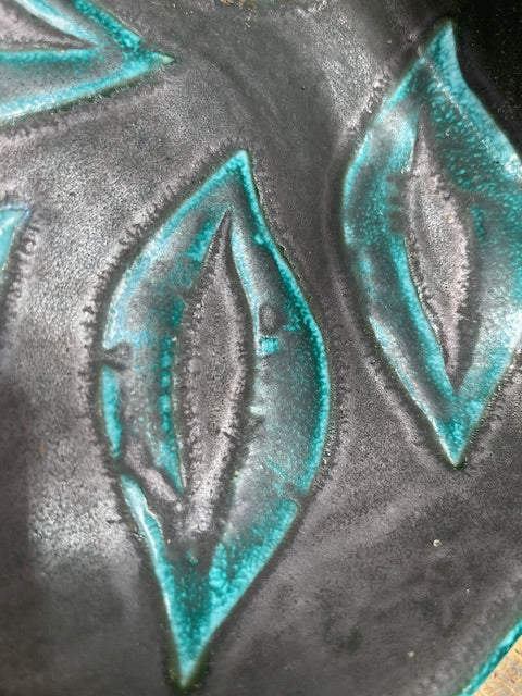 Vintage Hungarian   Glazed Ceramic Bowl  #7133