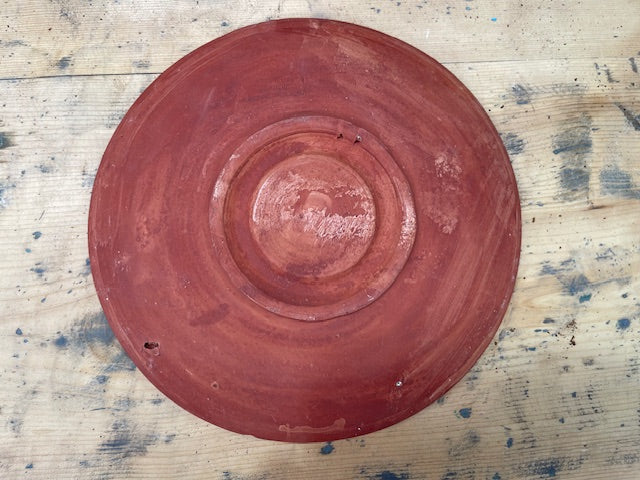 Vintage Romanian  Glazed Ceramic Plate  #7134