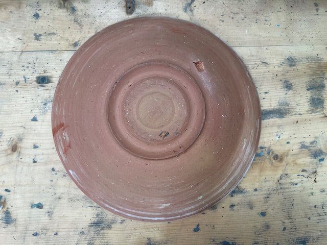 Vintage Romanian  Glazed Ceramic Plate  #7135