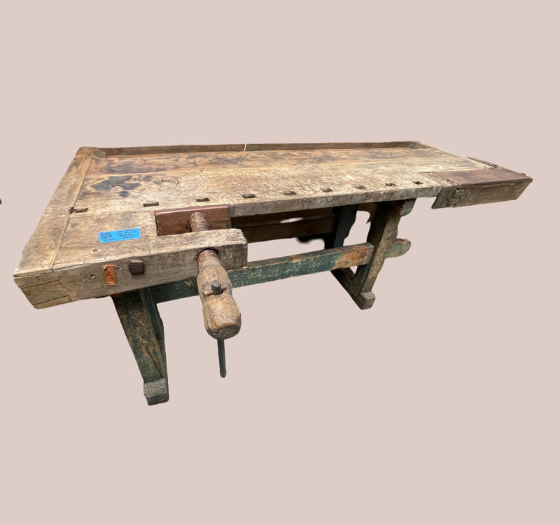 Rustic European  Woodworking  Workbench #7125