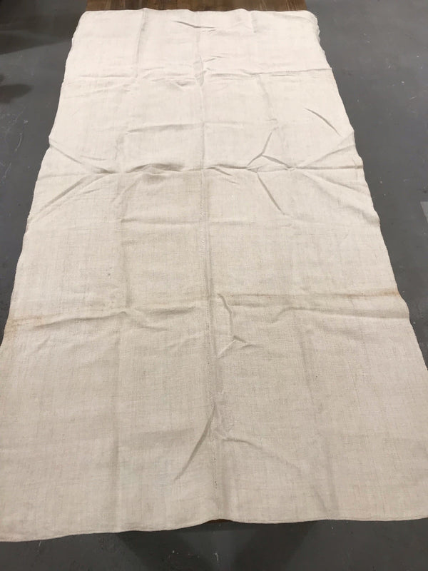 Vintage  Linen/Hemp Sheet  1940s  #5360   (Read Information About This Item)