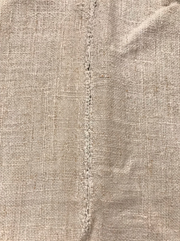 Vintage  Linen/Hemp Sheet  1940s  #5360   (Read Information About This Item)