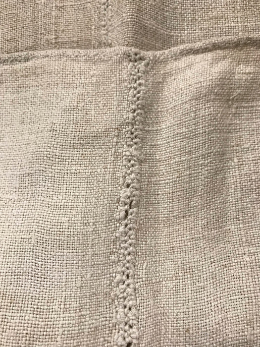 Vintage  Linen/Hemp Sheet  1940s  #5360   (Read Information About This Item)