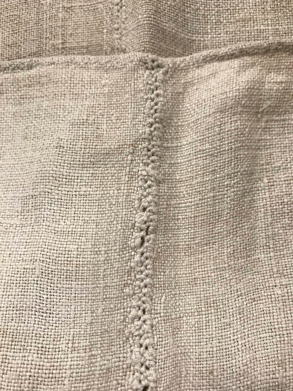 Vintage  Linen/Hemp Sheet  1940s  #5360   (Read Information About This Item)