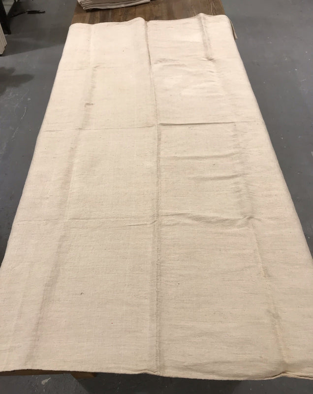 Vintage  Linen/Hemp Sheet  1940s  #5363   (Read Information About This Item)