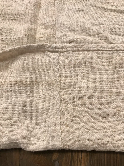 Vintage  Linen/Hemp Sheet  1940s  #5364   (Read Information About This Item)