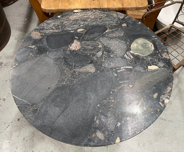 Norvigo Marble Top, Metal Base Table  #7141