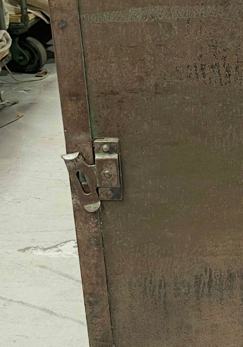 Vintage Eastern European Metal Army Cabinet #7142