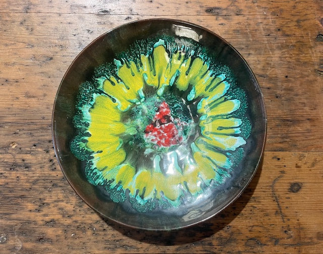 Vintage Hungarian Terracotta Bowl #6183