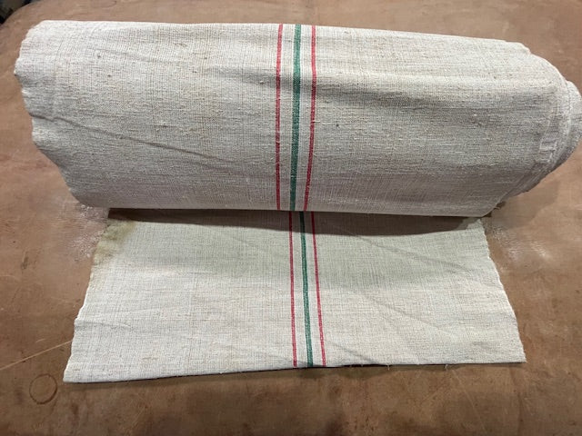 Vintage  Linen/Hemp Grain Sack Material  1940s  # 7162  (Read Information About This Item)