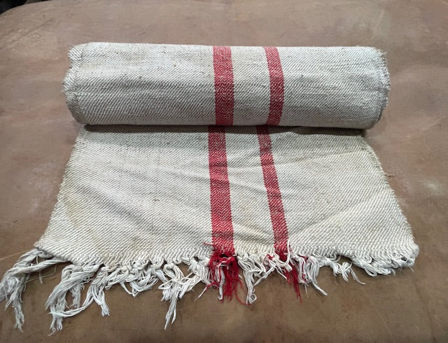 Vintage  Linen/Hemp Grain Sack Material  1940s  # 7171  (Read Information About This Item)