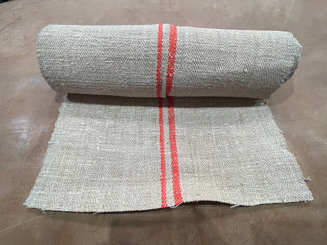 Vintage  Linen/Hemp Grain Sack Material  1940s  # 7172  (Read Information About This Item)