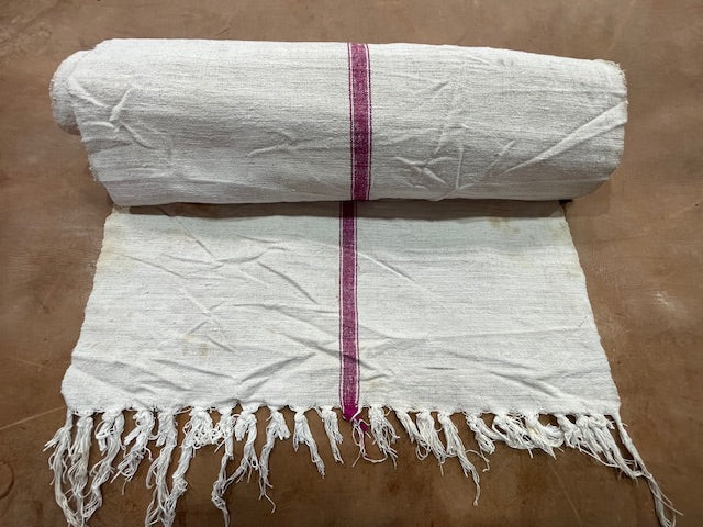 Vintage  Linen/Hemp Grain Sack Material  1940s  # 7179  (Read Information About This Item)