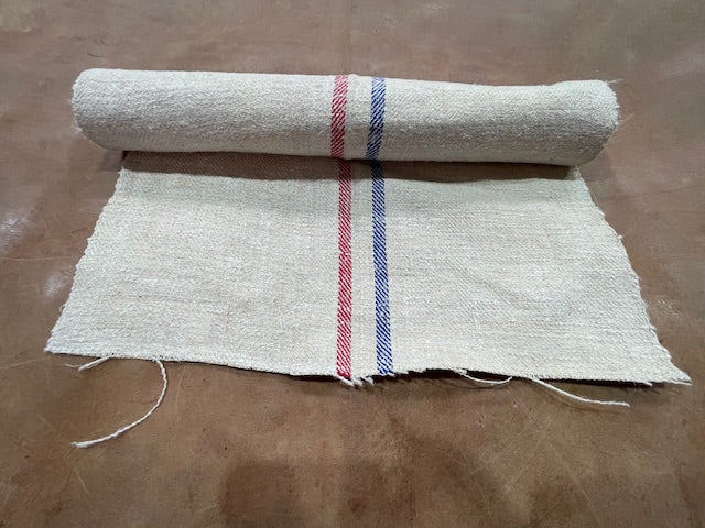 Vintage  Linen/Hemp Grain Sack Material  1940s  # 7184 (Read Information About This Item)