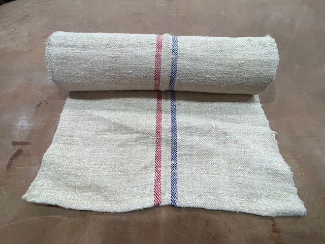 Vintage  Linen/Hemp Grain Sack Material  1940s  # 7185 (Read Information About This Item)
