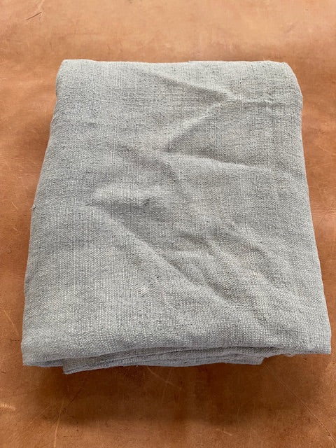 Steele Blue Dyed 1940s  Linen/Hemp Sheet    #7201  (Read Information About This Item)