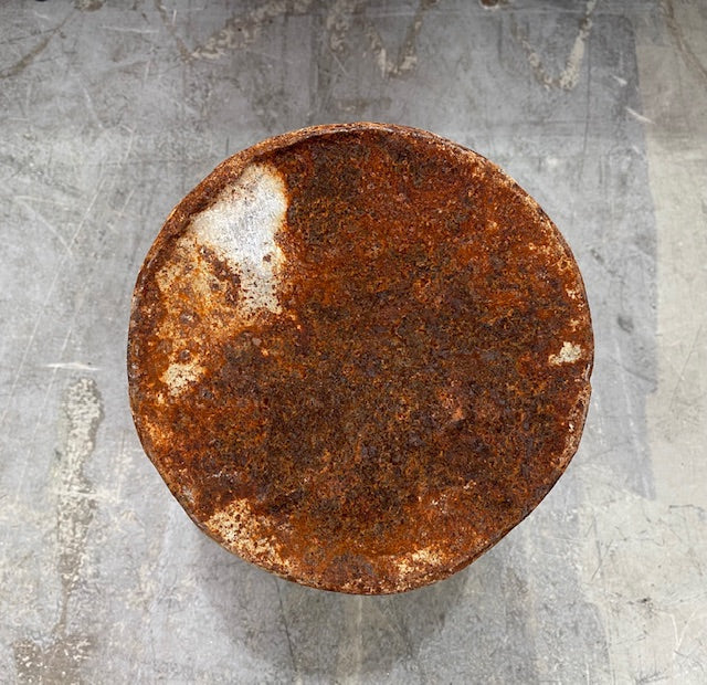 Rustic Turkish Galvanised No  Hole  Olive Picking Bucket  #7214