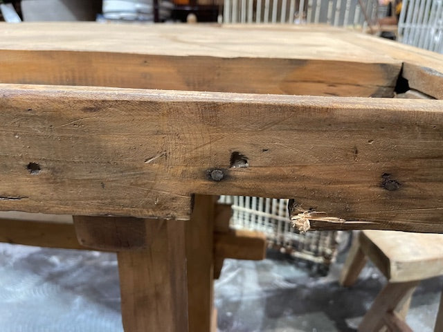 Vintage / Rustic European  Woodworking  Workbench #7218